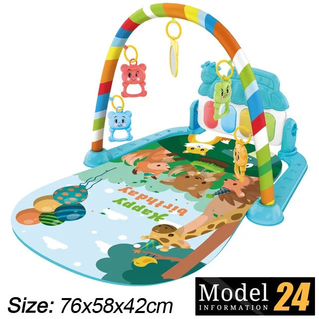 Baby Activity Gym Play Mat โ Musical Early Learning Crawling & Sensory Play Mat for Newborns
