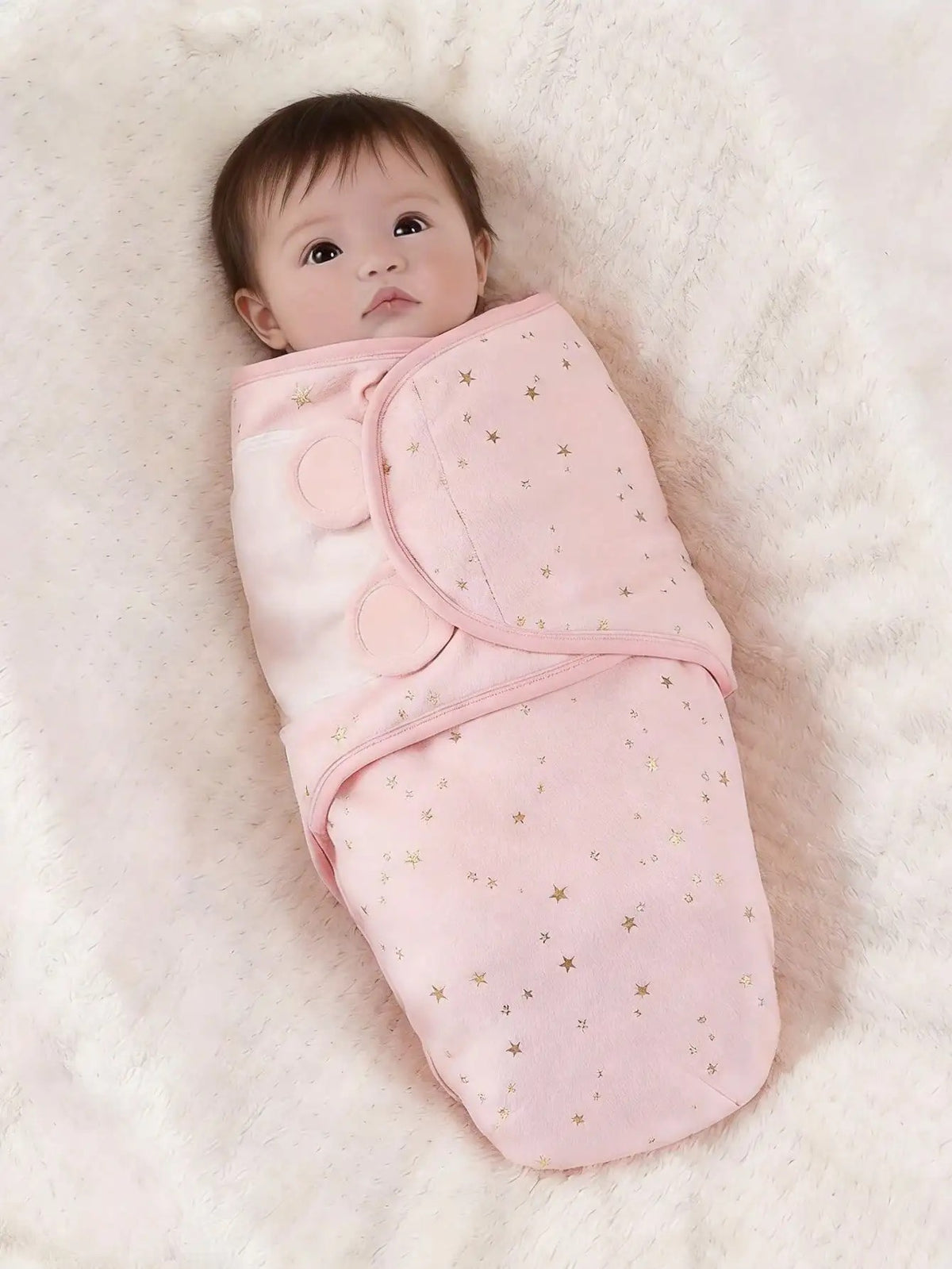 Baby Gold-Stamped Swaddle Blanket | Soft & Cozy Newborn Wrap