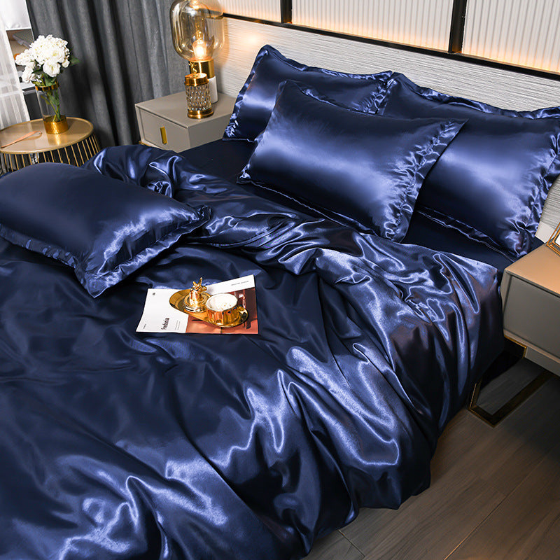 Royal Ice Silk Cooling Bedding Set – Duvet Cover & Sheet Set