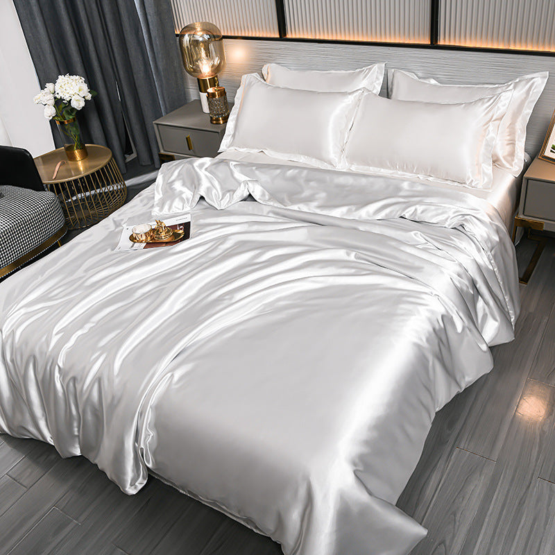 Royal Ice Silk Cooling Bedding Set – Duvet Cover & Sheet Set