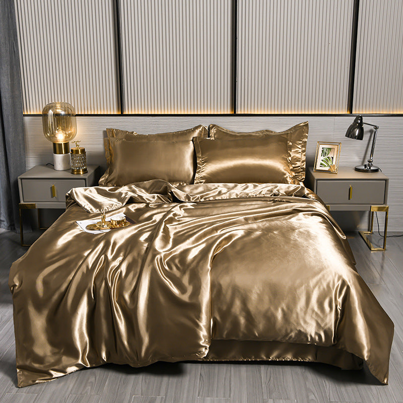 Royal Ice Silk Cooling Bedding Set – Duvet Cover & Sheet Set