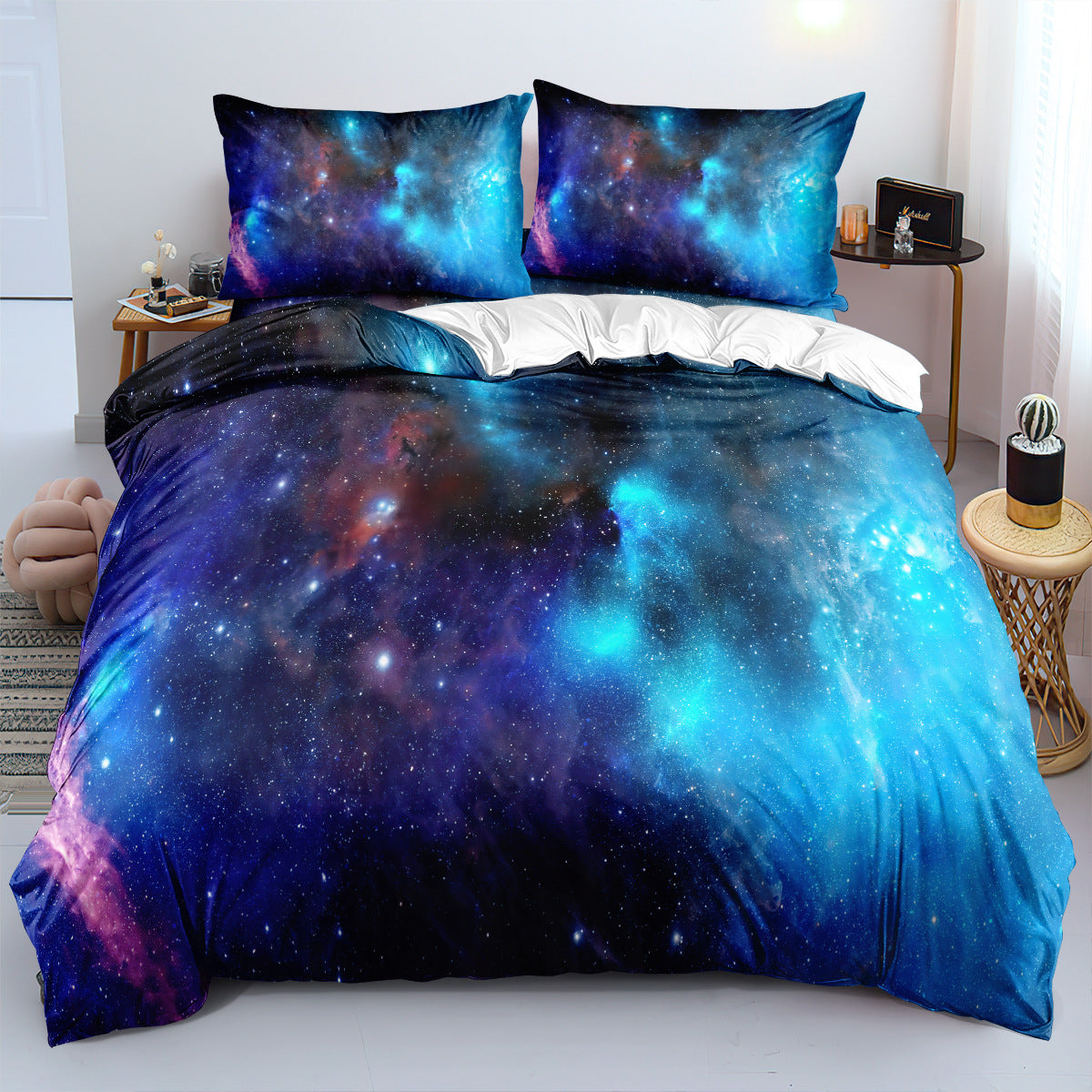 3D Galaxy & Solar System Printed Bed Sheet Set
