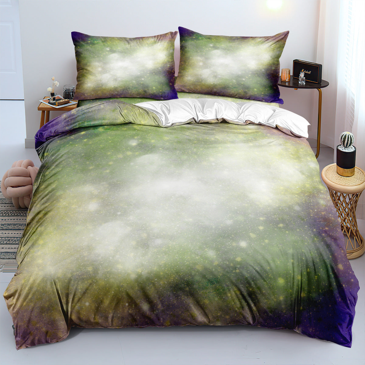 3D Galaxy & Solar System Printed Bed Sheet Set