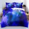 3D Abstract Golden Nebula & Galaxy Bedding Set