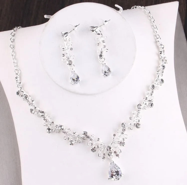 Luxury Royal Baroque Bridal Crown & Jewelry Set