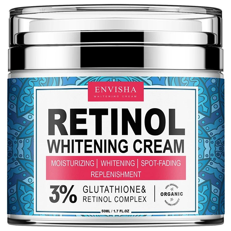 ENVISHA Retinol & Collagen Face Cream - Deep Hydration, Anti-Aging & Brightening Moisturizer (50ml)