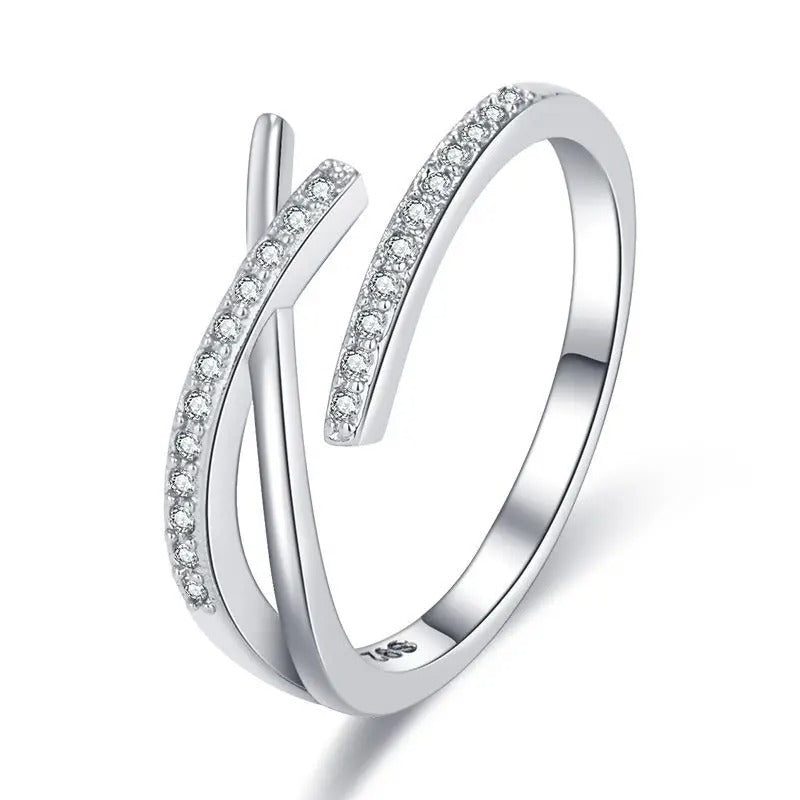 New 925 Sterling Silver 5A Zircon Shining Ring – Elegant Wedding & Party Engagement Jewelry