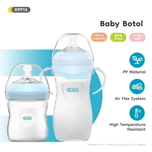 Baby Feeding Bottle with Handle – BPA-Free PP Milk Bottle for Newborns & Kids
