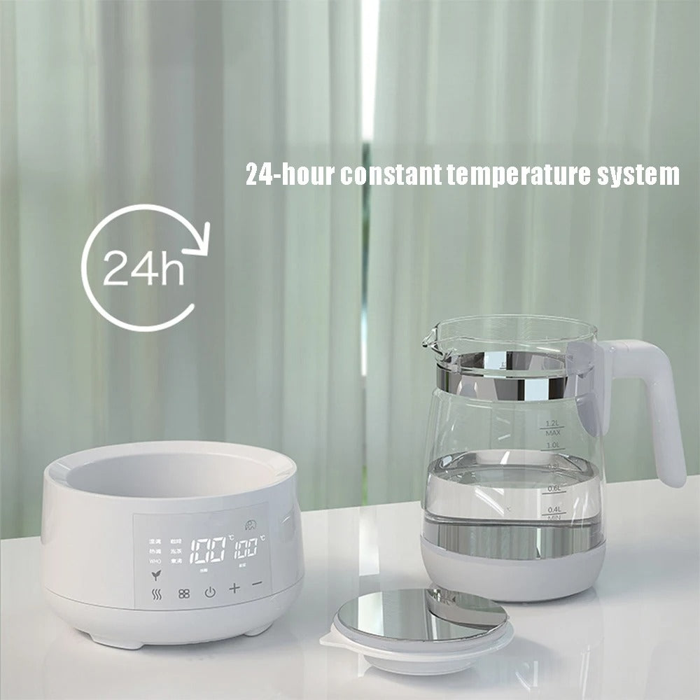 1.2L Electric Baby Milk Warmer – Smart Thermostatic Kettle with 24-Hour Keep Warm Function