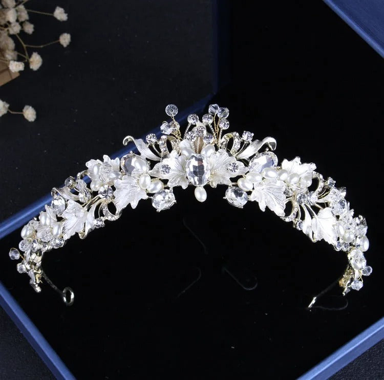 Luxury Royal Baroque Bridal Crown & Jewelry Set