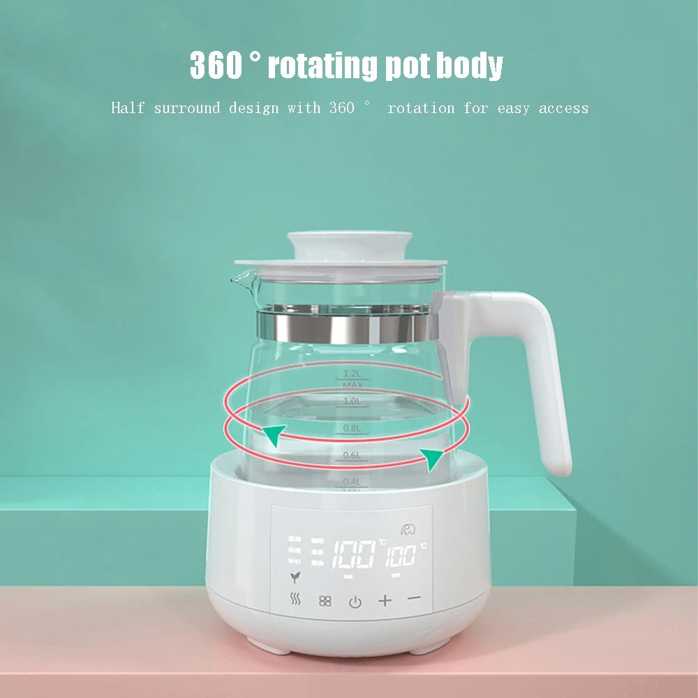 1.2L Electric Baby Milk Warmer – Smart Thermostatic Kettle with 24-Hour Keep Warm Function