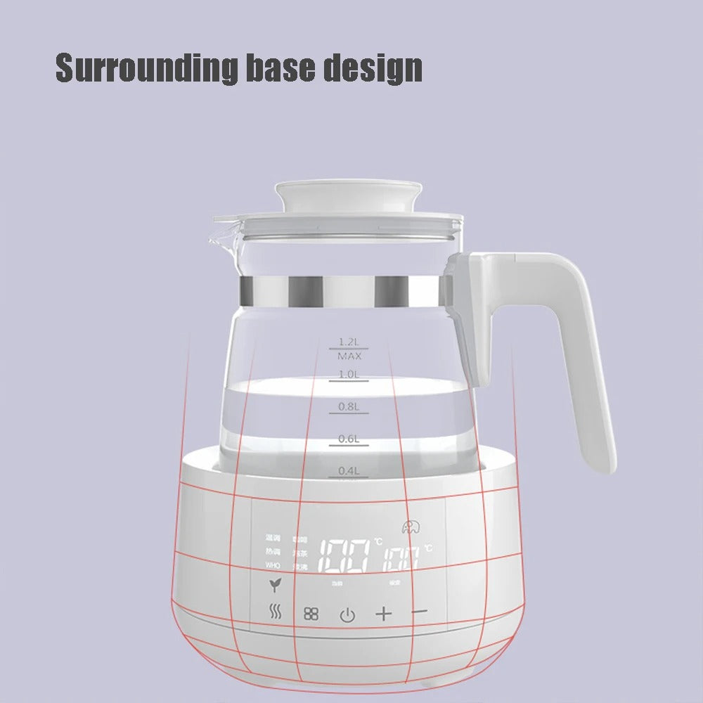 1.2L Electric Baby Milk Warmer – Smart Thermostatic Kettle with 24-Hour Keep Warm Function