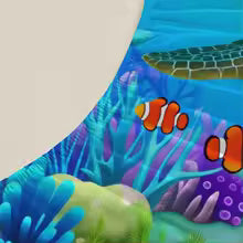 3D Dolphin & Sea Turtle Printed Fitted Bedsheet – Deep Pocket Elastic Mattress Cover