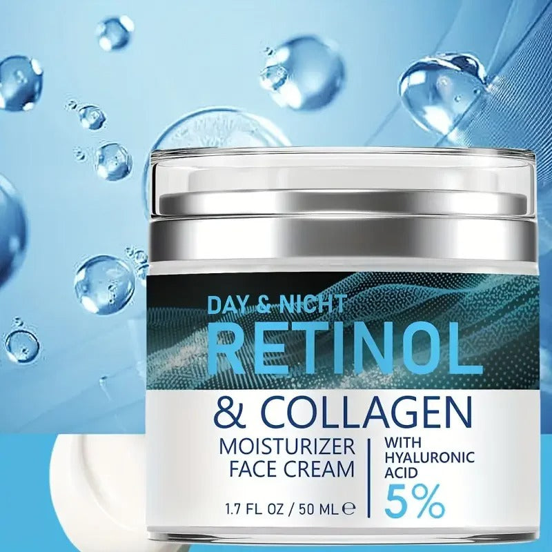 ENVISHA Retinol & Collagen Face Cream - Deep Hydration, Anti-Aging & Brightening Moisturizer (50ml)