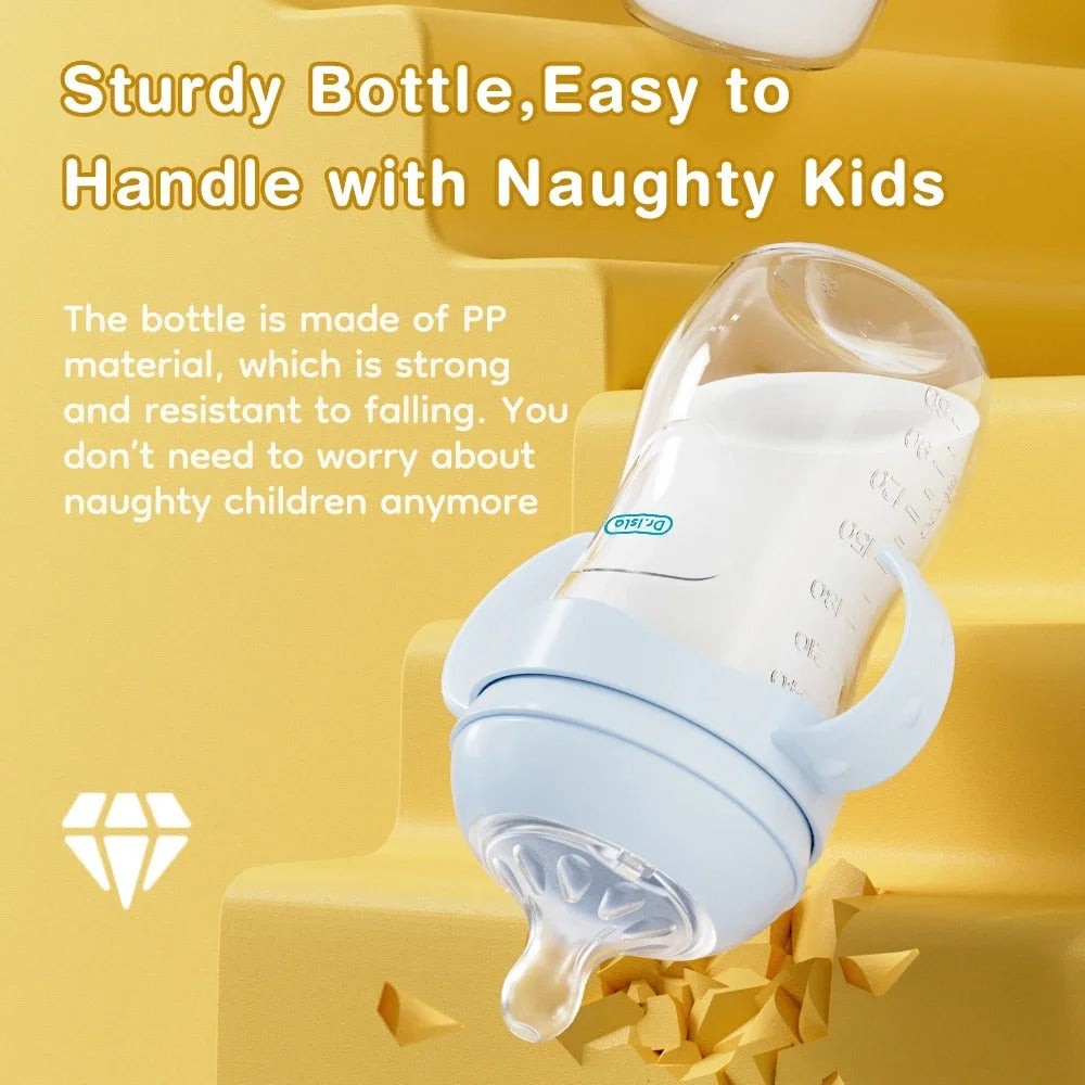 Baby Feeding Bottle with Handle – BPA-Free PP Milk Bottle for Newborns & Kids