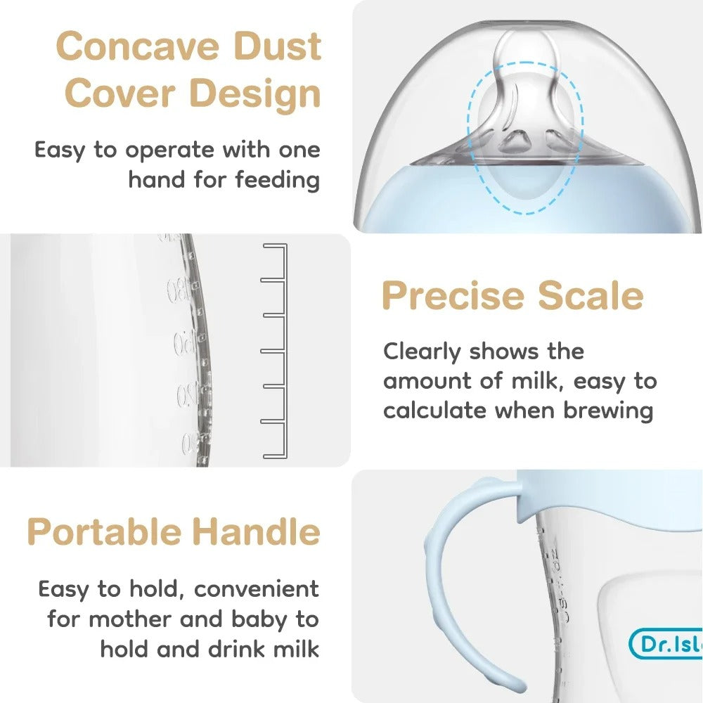 Baby Feeding Bottle with Handle – BPA-Free PP Milk Bottle for Newborns & Kids