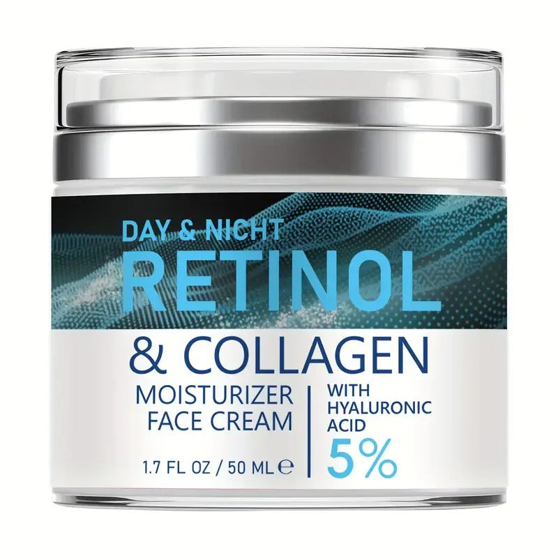 ENVISHA Retinol & Collagen Face Cream - Deep Hydration, Anti-Aging & Brightening Moisturizer (50ml)
