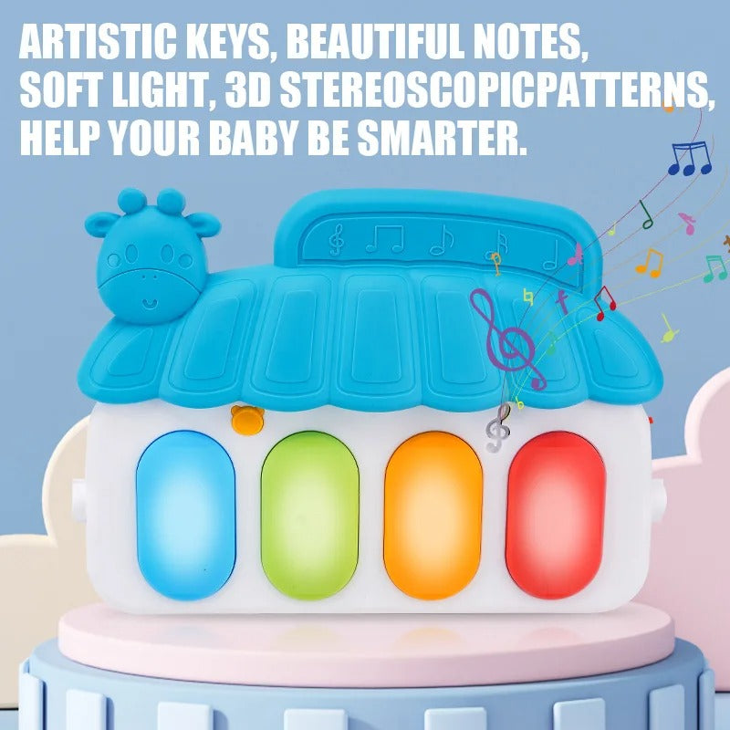 Baby Activity Gym Play Mat – Musical Early Learning Crawling & Sensory Play Mat for Newborns