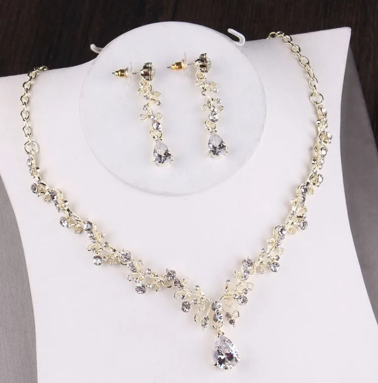 Luxury Royal Baroque Bridal Crown & Jewelry Set