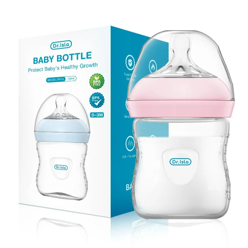 Baby Feeding Bottle with Handle – BPA-Free PP Milk Bottle for Newborns & Kids